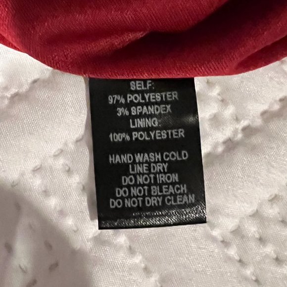 Lulu's Cherry Red Floral Sexy Shirred Dress, Size S - Picture 6 of 7